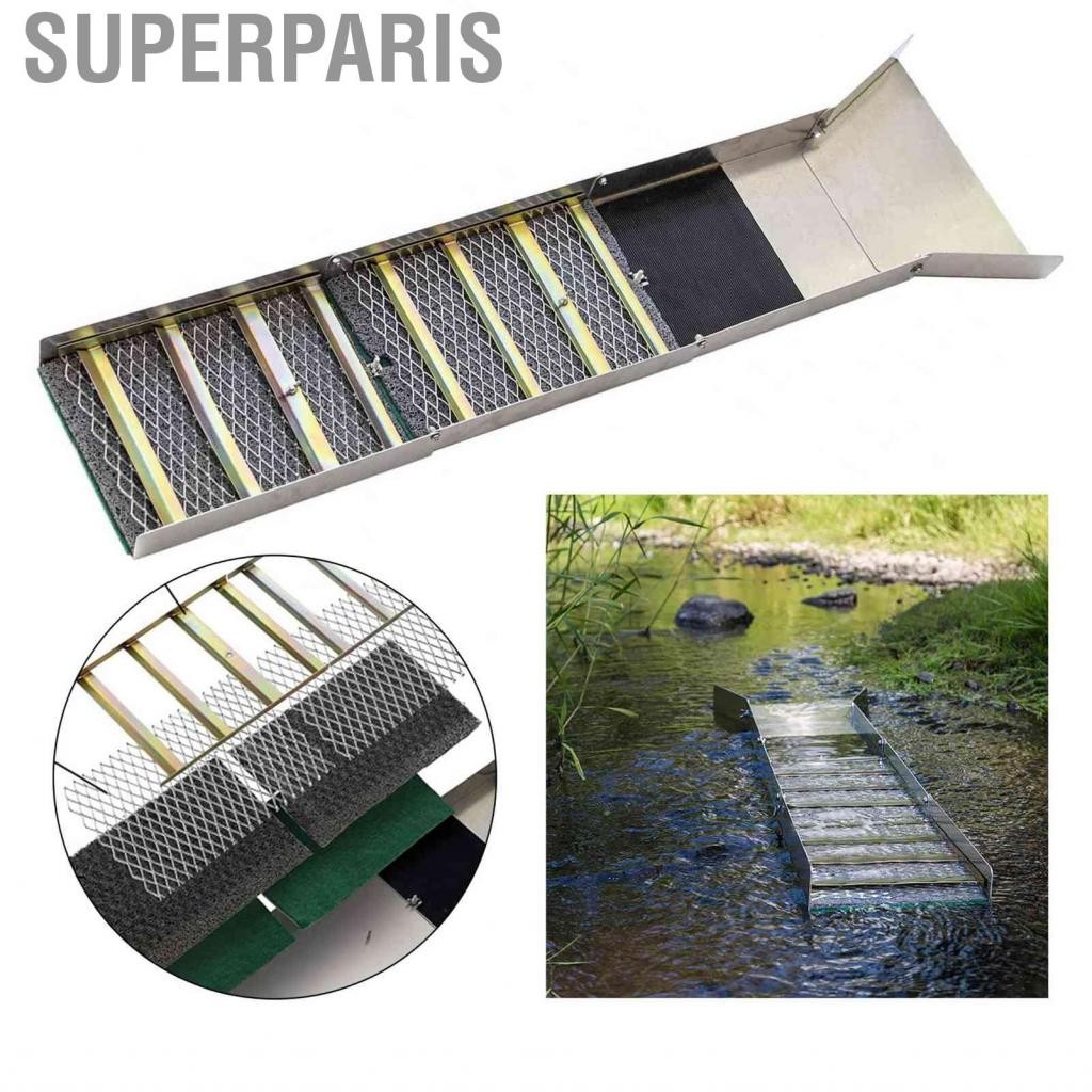 Superparis กล่องประตูน้ำแบบพกพาอลูมิเนียมอัลลอยด์การออกแบบพับได้เครื่องมือการกู้คืนทองน้ำหนักเบาประสิทธิภาพสูงสำหรับการสำรวจแม่น้ำลำธาร