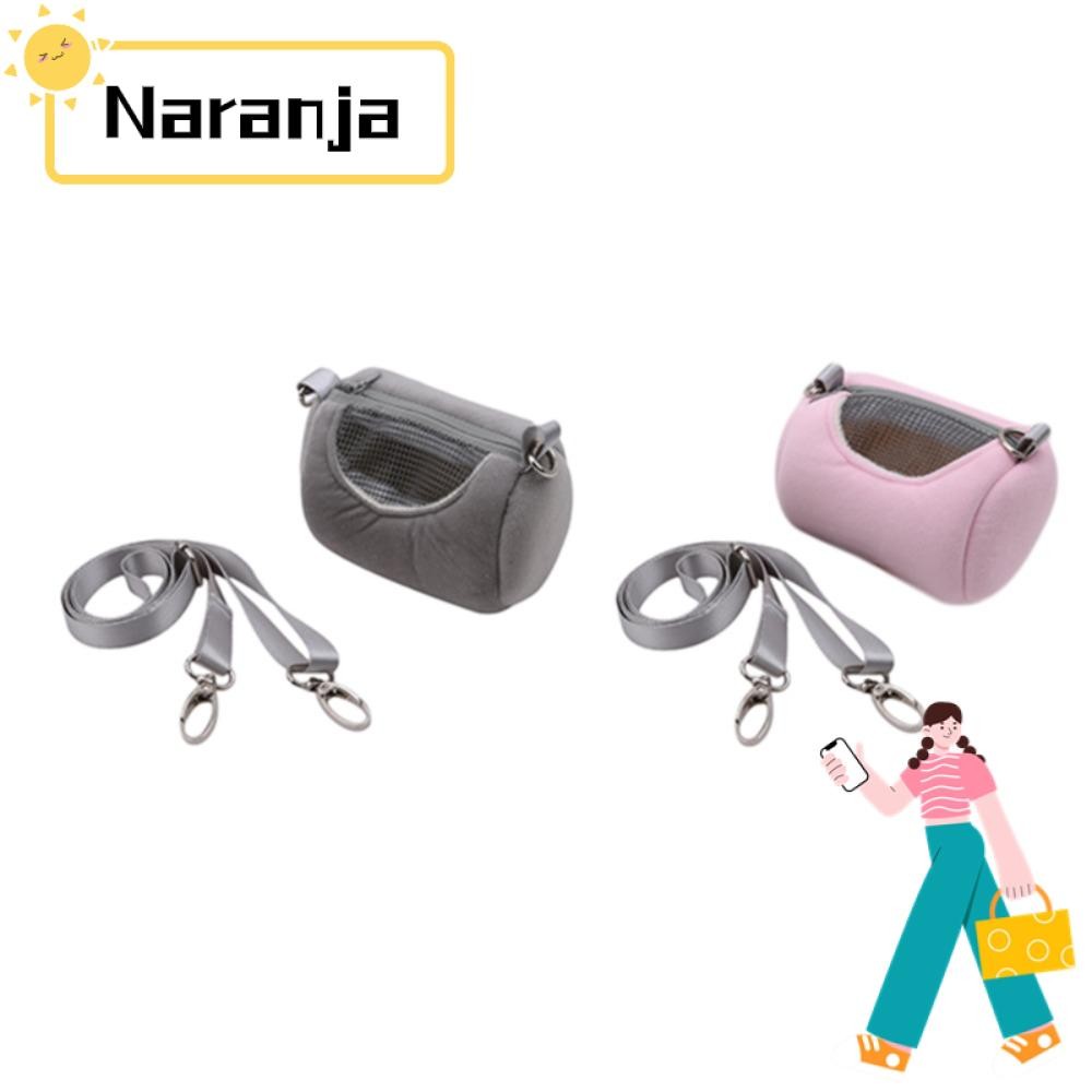 Naranja 1 ชิ้นกระเป๋าเดินทางสัตว์เลี้ยง Breathable Flannelette หนูแฮมสเตอร์สัตว์เลี้ยงขนาดเล็ก