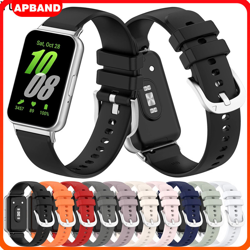 สายยางรัดสำหรับ Samsung Galaxy Fit 3 smartwatch สายกีฬาซิลิโคนเข็มขัดวงอุปกรณ์เสริมสำหรับ Samsung Fit 3