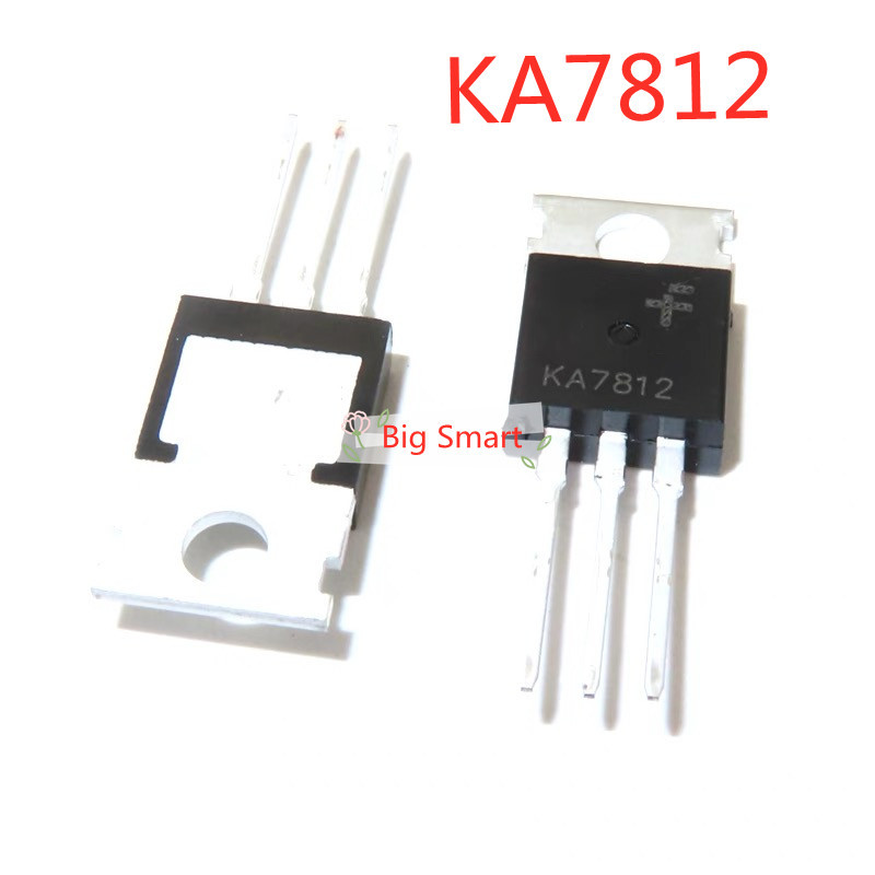 10 ชิ้น KA7812 7812 สามขั้วตัวควบคุมแรงดันไฟฟ้าทรานซิสเตอร์ 12V TO-220