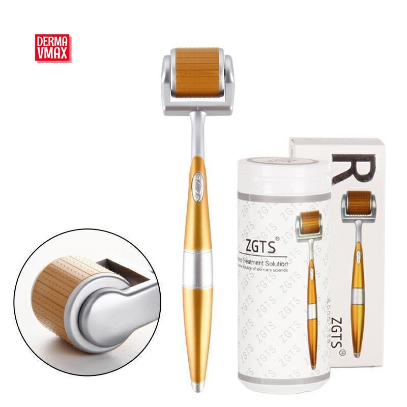 ZGTS 192 Roller der ma Face Roller เครื่องมือความงามวัสดุไทเทเนียมป้องกันสิวผม Regrow Beard Grow BB Glow – โปรปัง