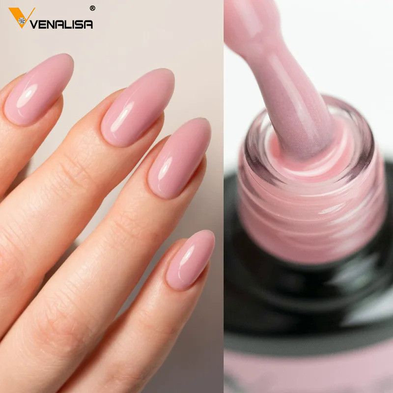 Venalisa Rubber Base Jelly Color French Gel Nail Polish 7.5ml VIP4 Hema Free Soak Off UV LED Gel Var