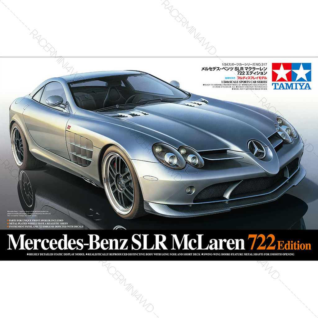TAMIYA 24317 1/24 Model Kit Mercedes-Benz SLR McLaren 722 Edition