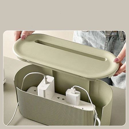 กล่องเก็บสายไฟ สายข้อมูล อเนกประสงค์ ความจุสูง Wire Winder box Data Cable Organizer