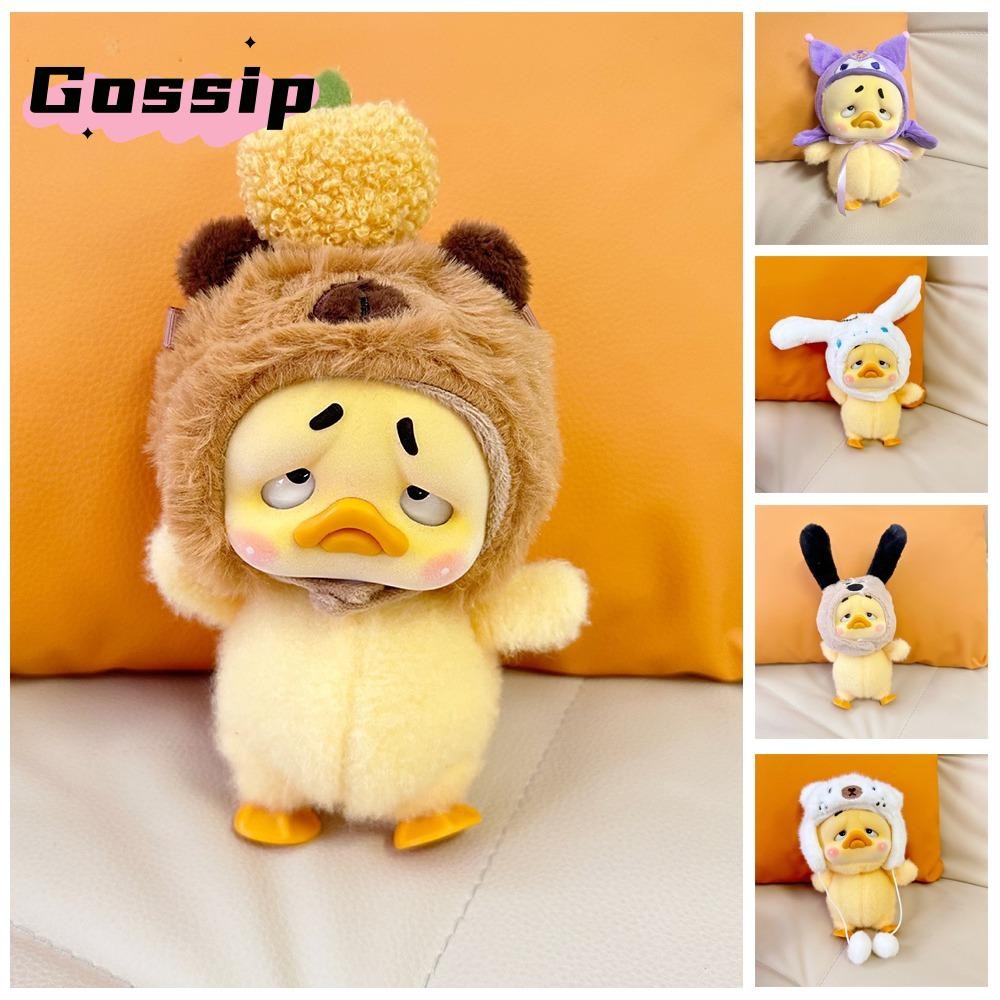 Gossip Annoying Duck ตุ๊กตาหมวก,สไตล์โบราณ Hanfu Series Kawaii หมวก Plush, ขายร้อน DIY แต่งตัว Capybara เปลี่ยน Dressing เกม 15 ซม. Annoying เป็ดเสื้อผ้าของขวัญ