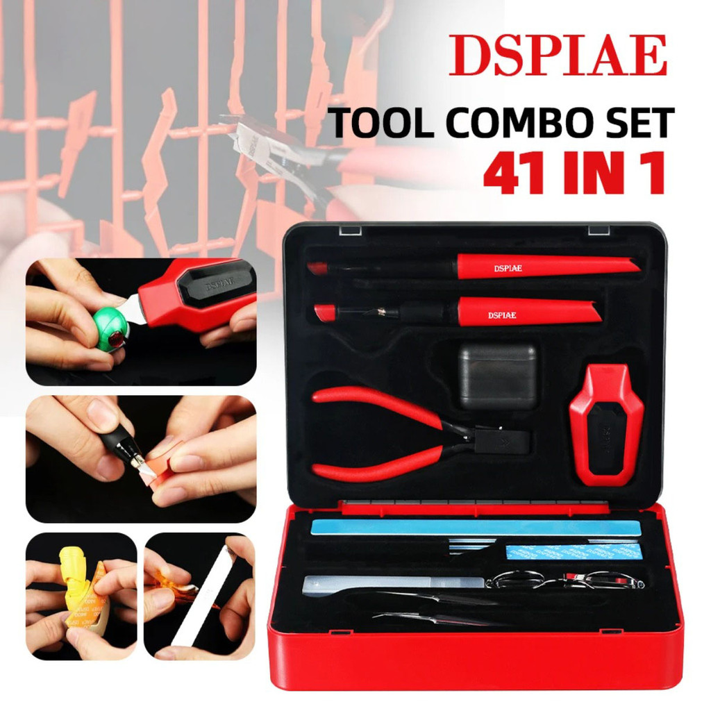Dspiae TC-S01 Departure เครื่องมือ Combo SET สําหรับกันดั้มรุ่นอาคารภาพวาด DIY เครื่องมือพร้อมกล่องเ