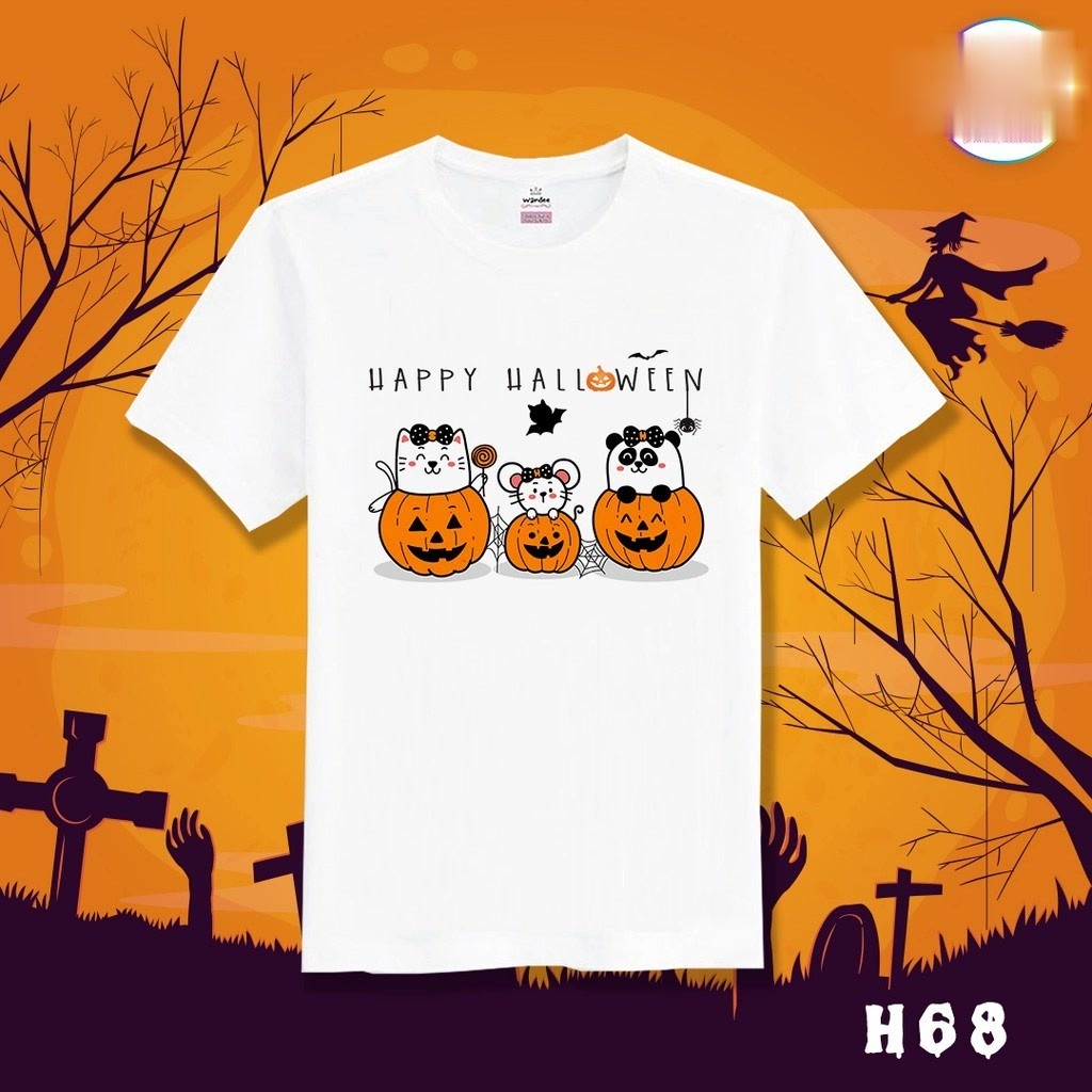 ปกติ💗💕  เสื้อยืดฮาโลวีน เสื้อฮาโลวีน Halloween (รหัสH68)