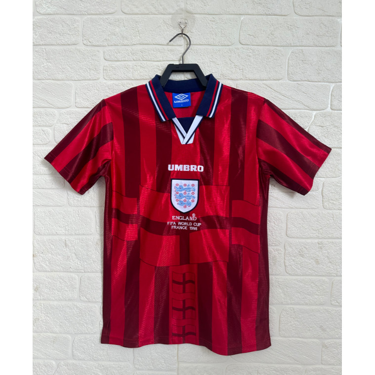1998 England Away Football Retro Casual Jersey