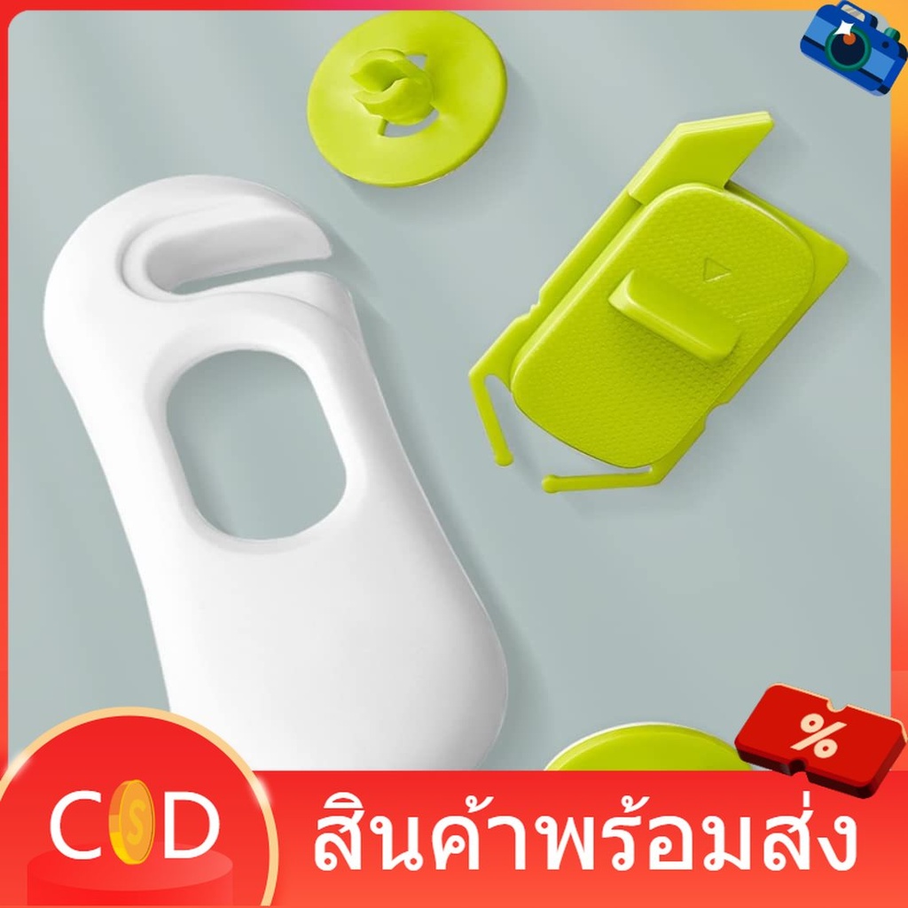 กันเด็กเปิดที่ล็อคตู้ ตัวล๊อคลิ้นชัก เด็กป้องกันการหนีบ ติดกาวไม่ต้องเจาะ ล็อคความป ตัวล็อคประตูตู้เย็น ที่ล็อกประตู