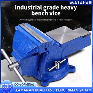 Catok Paron 4 Inch Heavy Duty - Ragum Duduk Bench Vise / Catok Clamp 5'' / catok paron / Ragum Klem / Catok Meja / Bench Vise / Ragum Tanggem Alat Jepit Serbaguna / Catok Paron Ragum Besi 5" inch