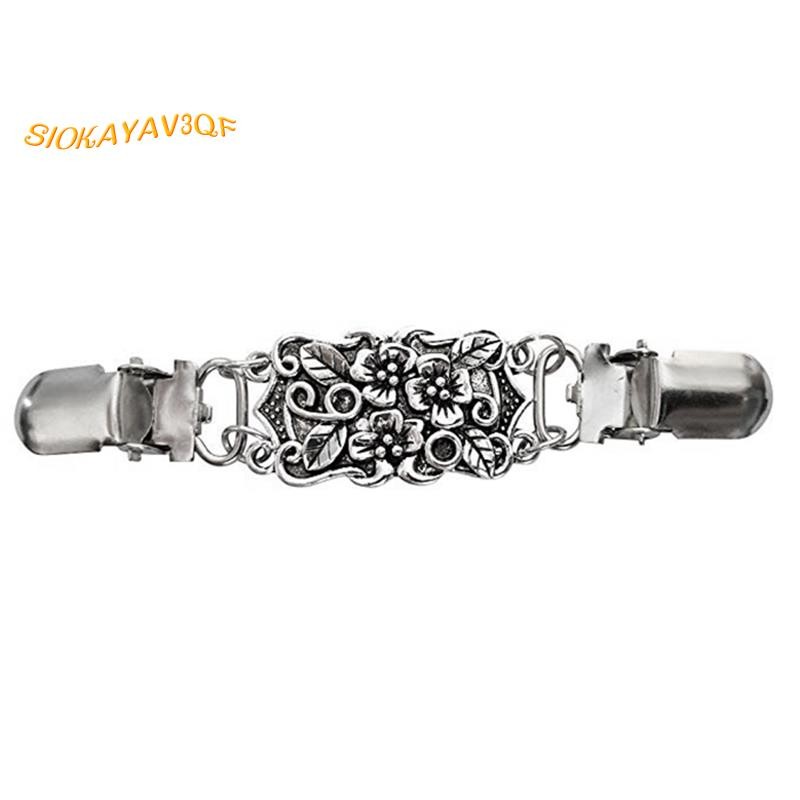 Retro Cardigan Clip Sweater Clip Women Filigree Cinch For Back Of Dresses Shawl Clip