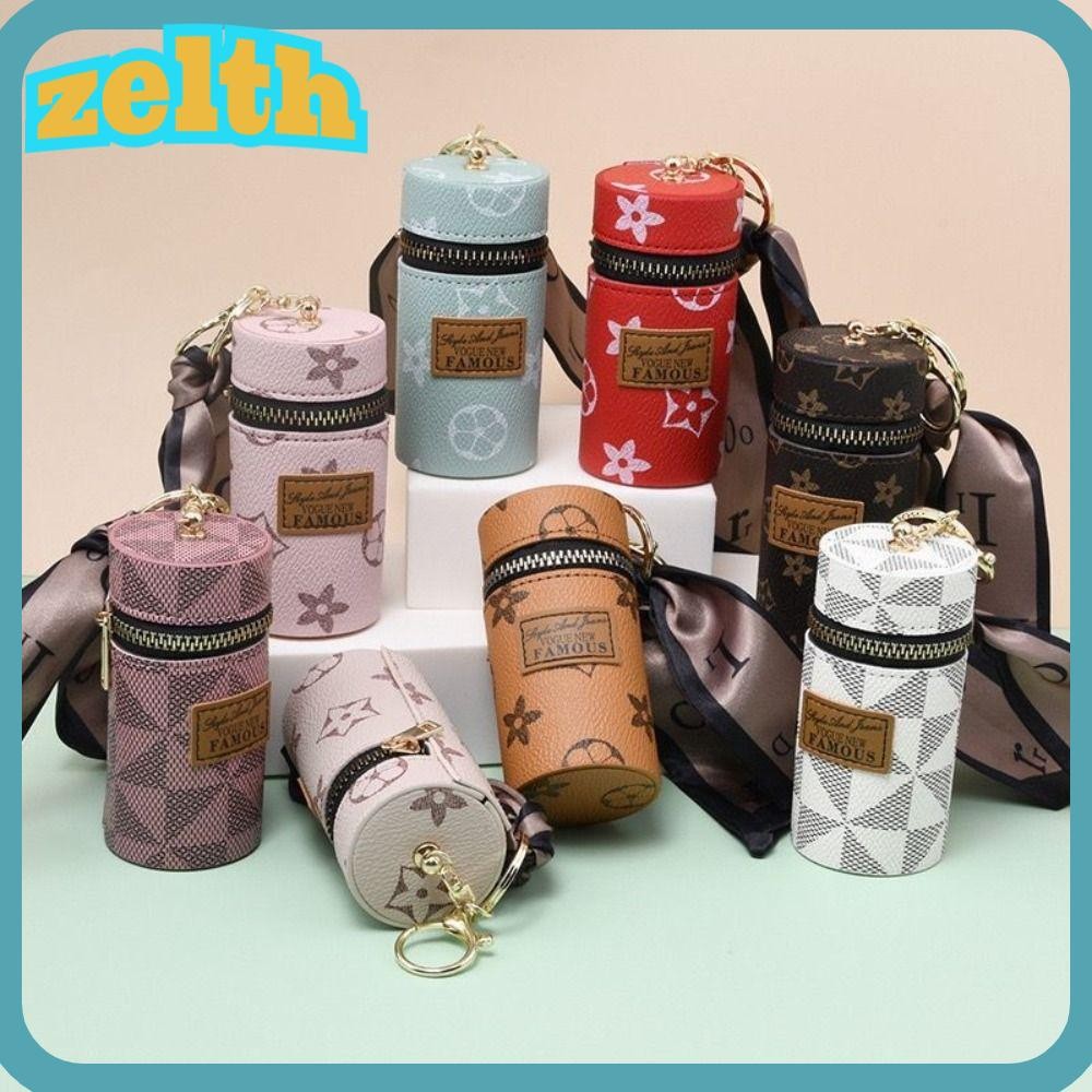 Zelth กระเป๋าใส่เหรียญพิมพ์ลาย, PU Splicing สีทึบ MINI กระเป๋าถือ, หลายสไตล์เสือดาวงูพิมพ์หูฟังกระเป๋า Universal