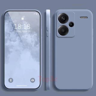เคส Redmi Note 13 Pro + 5G สีทึบ Redmi Note13 Pro Plus 5G เคสซิลิโคนป้องกันการตกสีธรรมดาเรียบง่าย YT