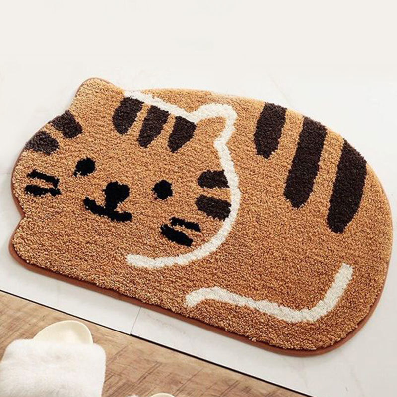 🍀 Handmade carpet material bag, handmade yarn embroidery, creative cartoon cat gift
