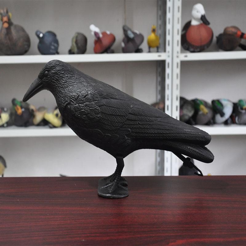 จําลอง Black Crow สัตว์ประดิษฐ์ Crow Black Bird Crow Prop ตกแต่งน่ากลัวสําหรับ Party Garden Supplies