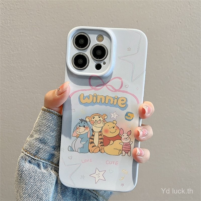 เคสมือถือกราฟฟิตีเคสแข็งการ์ตูนน่ารักสนุกสีฟ้าเพื่อนที่ดีสำหรับ iPhone 11PROMAX 12 13 14 PRO MAX 15PROMAX 15Pro 16PROMAX 16pro 16 XS XR 8 PLUS เคสกันกระแทก