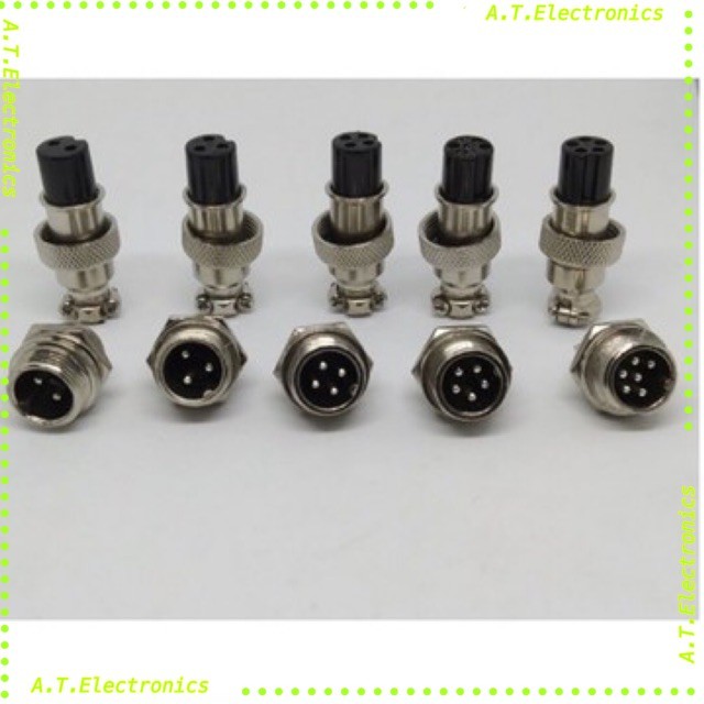 ปลั๊กคอนเนคเตอร์เหล็ก GX16 ขนาด 16MM รุ่น 2P 3P 4P 5P 6P 7P 8P 9P 10P 11P ผู้+เมีย