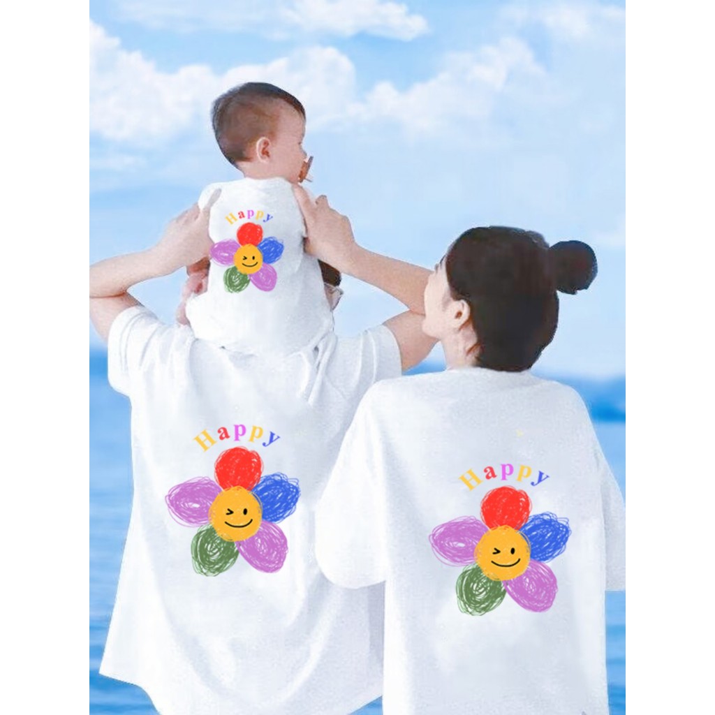 🔥พร้อมส่ง&COD🔥RINA STUDIO เสื้อยืด oversize ชุดครอบครัวใหม่สําหรับครอบครัวสามหรือสี่คนตกแต่งทั้งครอบ