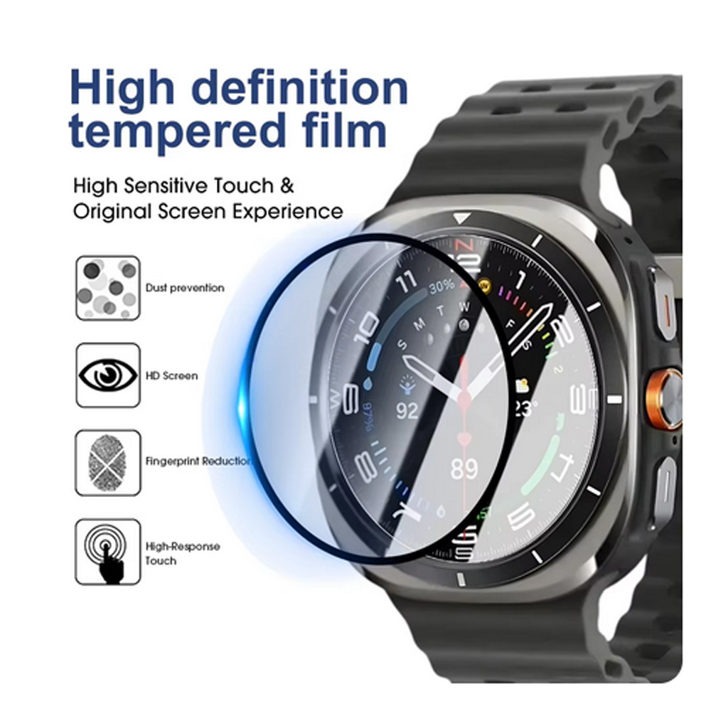 ฟิล์มนุ่ม PMMA และกระจกนิรภัยป้องกันหน้าจอสําหรับ Samsung Galaxy Watch 7 ultra 47 มม.44 มม.40 มม.