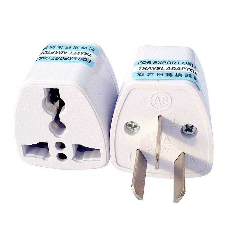Travel Power Adapter 3 pin US/UK/EU to AU Converter Universal AU Plug Charger สําหรับออสเตรเลียนิวซี