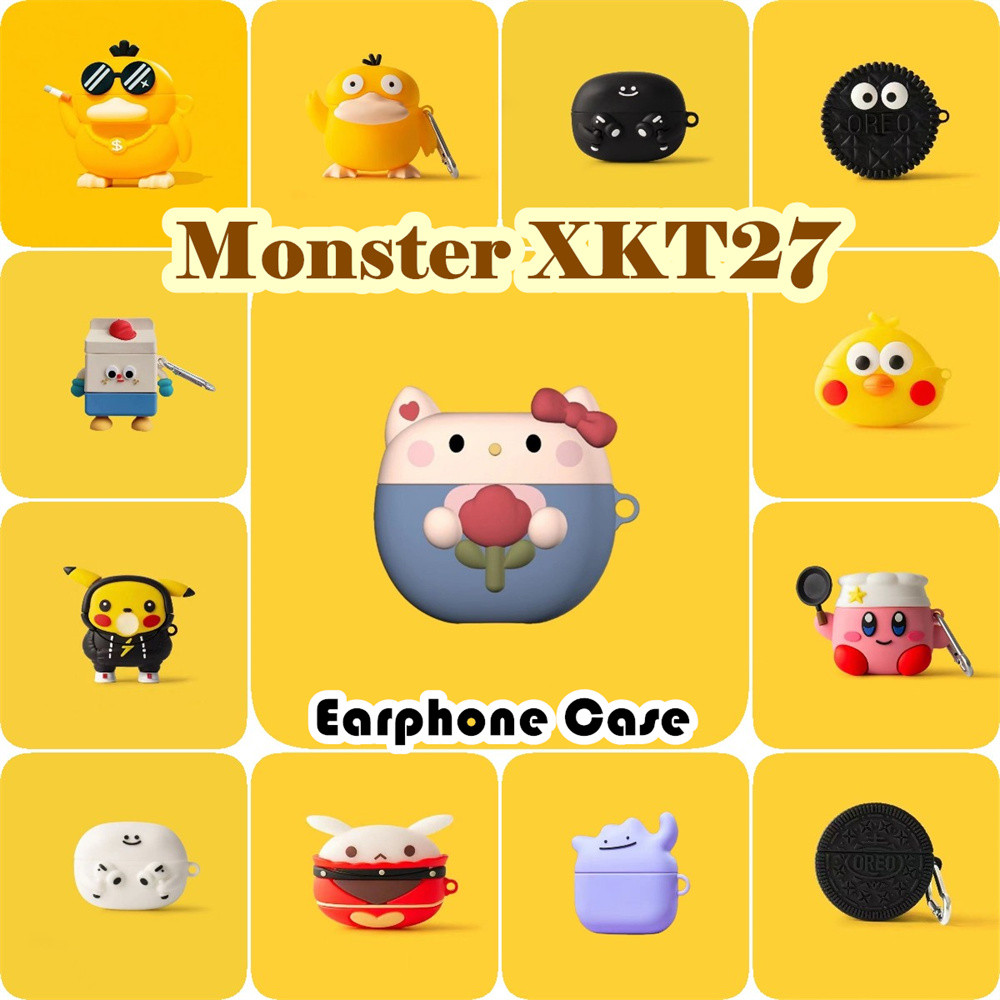 imamuraFor Monster XKT27 เคสน่ารักการ์ตูนซิลิโคนอ่อนนุ่มหูฟังกรณีปลอก NO.2