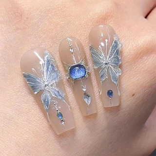[maybeauty] Shape Shiny Nail Sticker Nail Stying Stereoscopic Nail Decal DIY Art Salon Artผู้ที่ชื่นชอบ {TH}