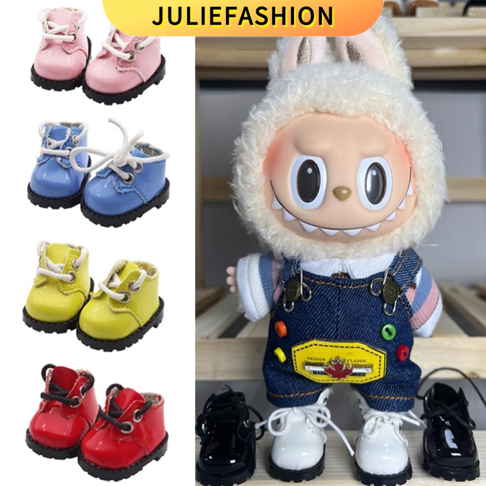 Jh สําหรับ LABUBU รองเท้าหนังเหมาะสําหรับ 17 ซม.ตุ๊กตาผ้าฝ้ายรองเท้ารองเท้าของเล่น Casual กีฬารองเท้าตุ๊กตาอุปกรณ์เสริม DIY ตุ๊กตาของเล่น JHTH