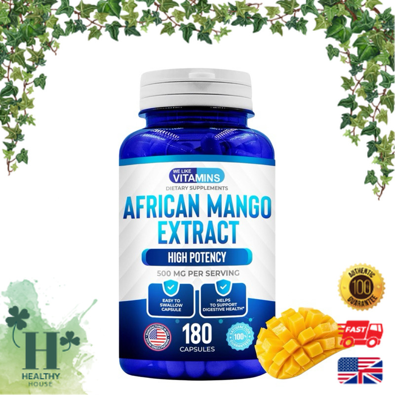 พร้อมส่ง We Like Vitamins African Mango Extract 500mg Equivalent 10:1 Extract 180 Capsules