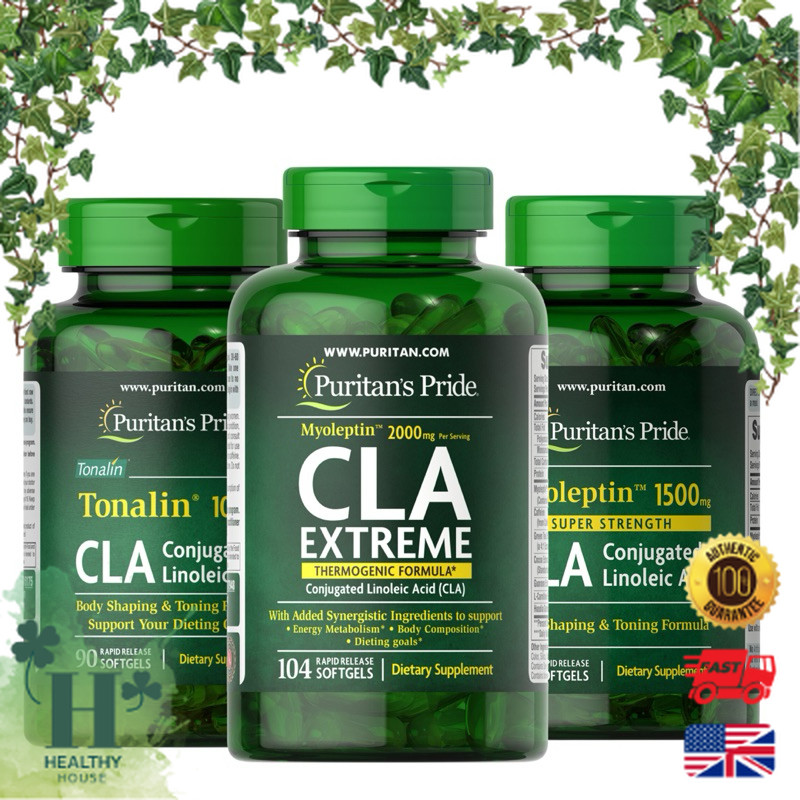 พร้อมส่ง Puritan's Pride Myoleptin™ CLA Extreme Myo-Leptin CLA Extreme 104 Softgels 1000 mg Tonaline