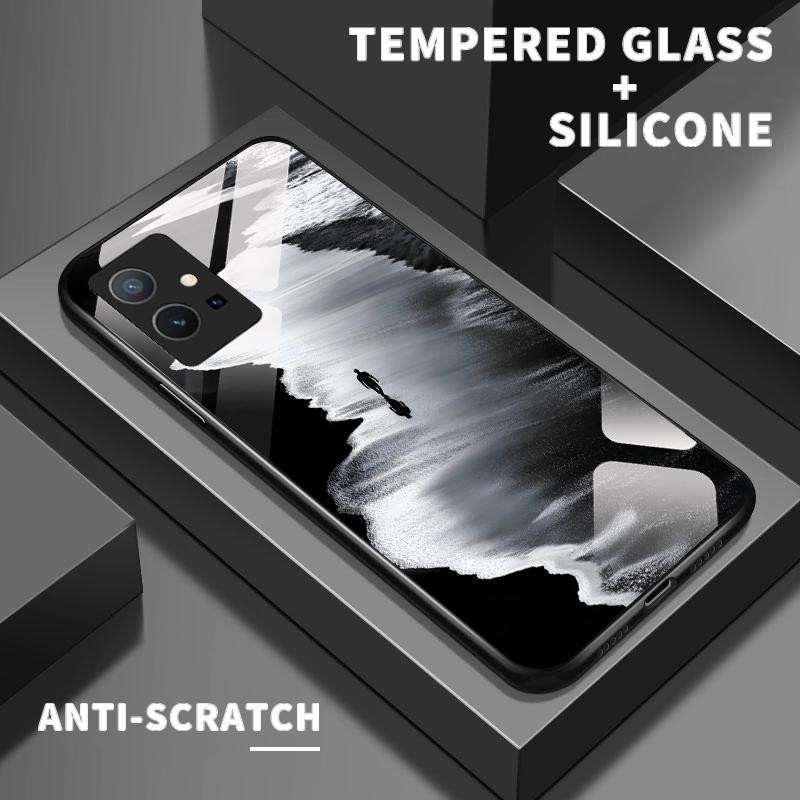 เหมาะสำหรับ VIVO Y75 5G 4G Y75S Y72 Y73 Y76 Y7s Y85 Y89 กรณีโทรศัพท์มือถือป้องกันรอยขีดข่วน Simple S