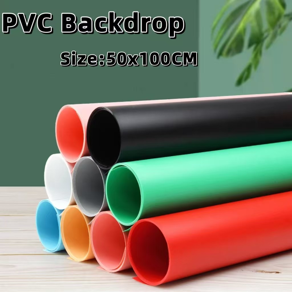 ฉากถ่ายภาพ PVC ขนาด50 x 100 เซนติเมตร มี 6 สีสา