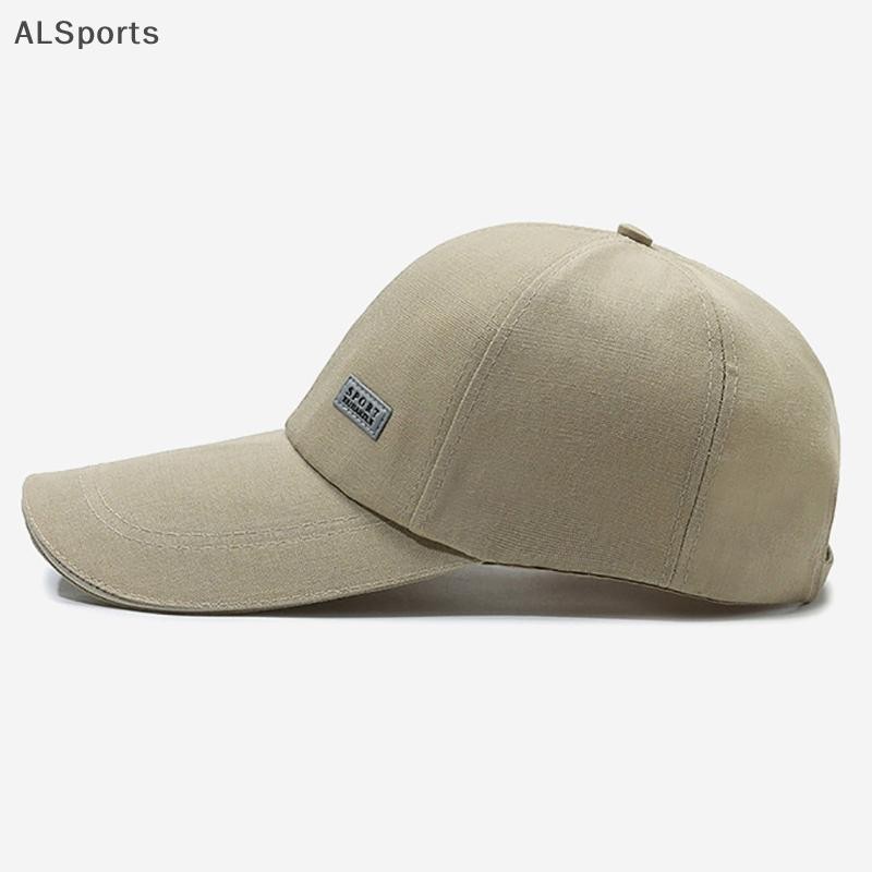 [ALSports] หมวกปีกยาว Peaked Cap Unisex หมวกเบสบอลปรับได้ฤดูใบไม้ผลิฤดูร้อนกีฬากลางแจ้งหมวกกันแดดปีกโค้งหมวกฮิปฮอปหมวกคู่ [th]