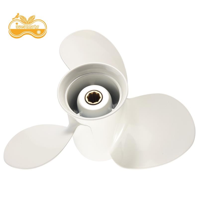 {yueynntht}Propeller 9 1/4X11 สําหรับเครื่องยนต์นอกเรือ 9.9 F9.9 15HP F15C F15 F20 อลูมิเนียม 8 ฟัน 