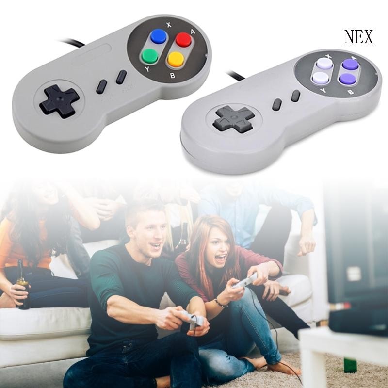 Gamepad 16Bit Controller Cable for  SNES System Console Control Pad