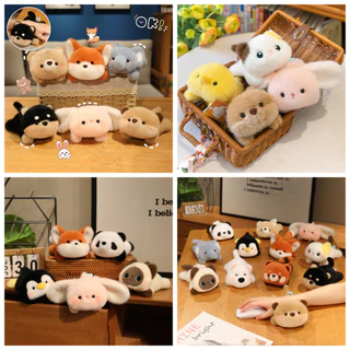 Raccoon Plush WRIST Pad Soft Plush Animal Mouse Pad Rest เดสก์ท็อปของเล่นเพื่อนของขวัญ