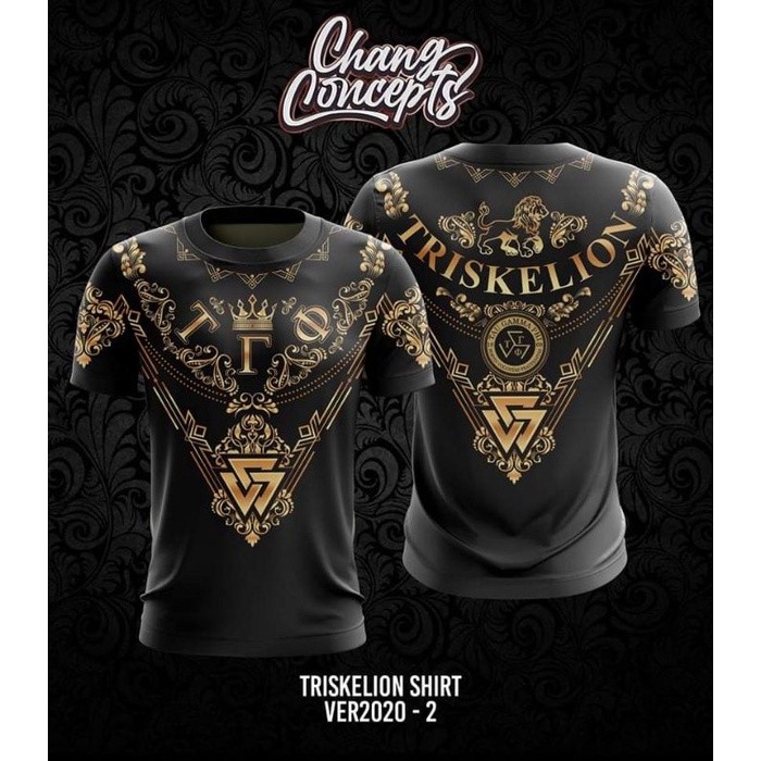 Tau Gamma Phi Tau Gamma Sigma / Triskelion Fs Royalty Black