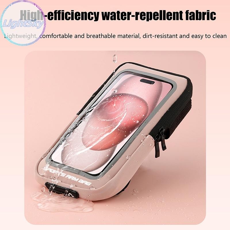 LightSky Outddor หน้าจอสัมผัสกระเป๋าสําหรับ 16 15 14 13 Pro Max 16 Plus 16E Xiaomi Samsung ขี่จักรยานฟิตเนส Armband กระเป๋า TH