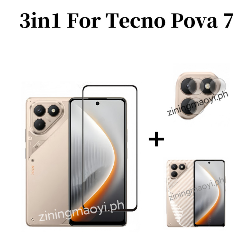 3in1 Tecno Pavo 7 4Gฟิล์มกระจกนิรภัยสําหรับTecno Pova รีวิว ยอดขาย 0 ชิ้น ใช้งานจริงเป็นยังไง