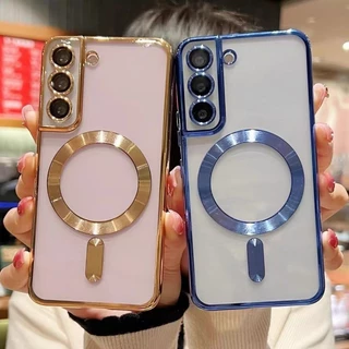 SAMSUNG ซัมซุง ใหม่มินิมอลโปร่งใสรวมทุกอย่างป้องกันการตกเคสโทรศัพท์แม่เหล็กเหมาะสําหรับ ซัมซุง กาแลคซี ก05 05ส 06 07 14 15 16 17 24 25 26 34 35 36 54 55 56