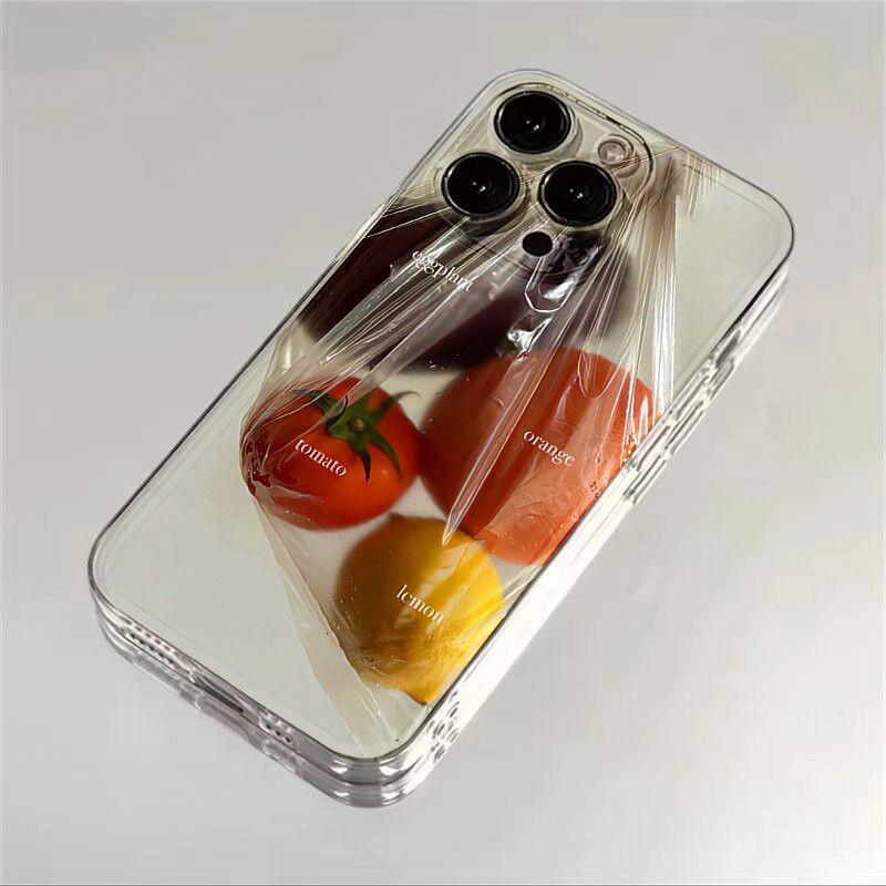 Beauty Shell ผลไม้สร้างสรรค์เหมาะสําหรับ 16/15 เคสโทรศัพท์ Apple iPhone14 กันกระแทก 13 รวมทุกอย่าง 12/xr เคสโทรศัพท์แบบนุ่ม