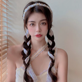 MYPINK 💕คาดผม ผ้าผูกผมประดับมุก สาวหวาน โบว์ผูกผม