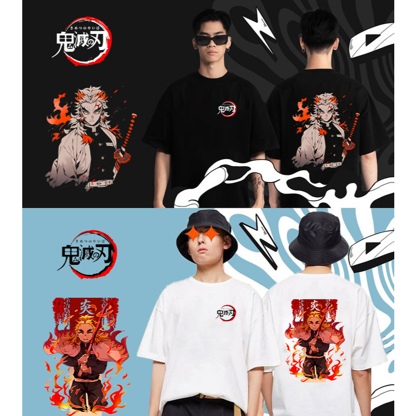 เสื้อยืดอะนิเมะ Kimetsu no Yaiba The Movie: Infinity Castle ใหม่ 2025 S-4XL