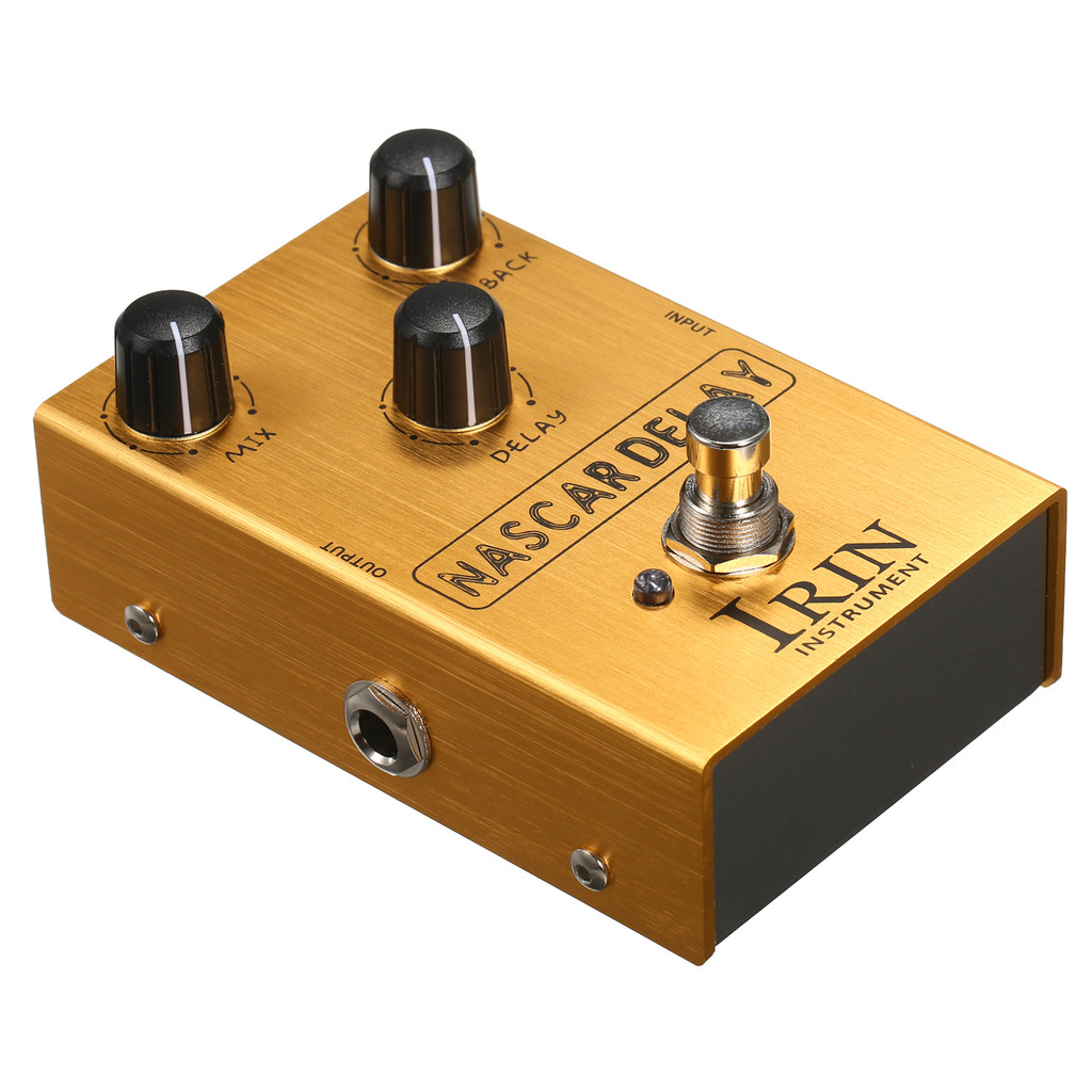 Winn IRIN Delay Guitar Effect Pedal ผสม/Feedback/Delay 3 ปุ่มควบคุมสําหรับกีตาร์ไฟฟ้า - NASCAR DELAY