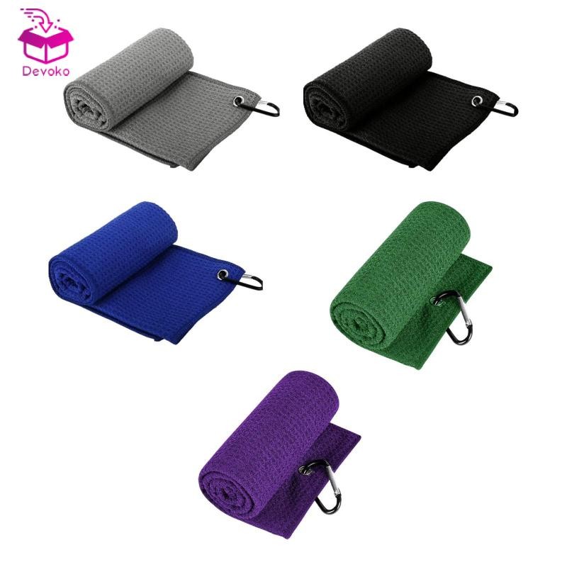 ผ้าขนหนูกอล์ฟพร้อมคลิป สำหรับทำความสะอาดลูกและไม้กอล์ฟ ออกแบบมาสำหรับผู้หลงใหลในเกมกอล์ฟ