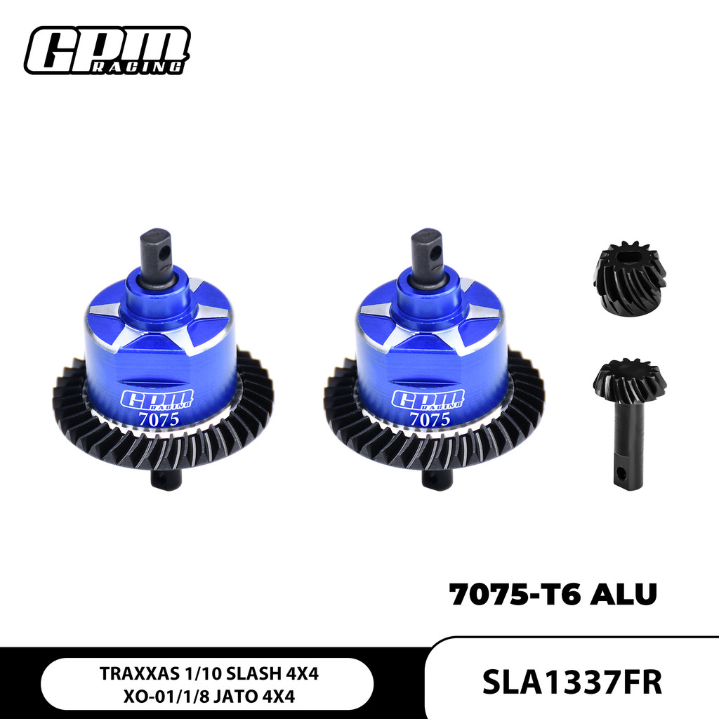 TRAXXAS 1/10 SLASH 4X4 XO-01 Jato เหล็กคาร์บอนขนาดกลาง + อลูมิเนียม 7075 ด้านหน้า + ความแตกต่างด้านห