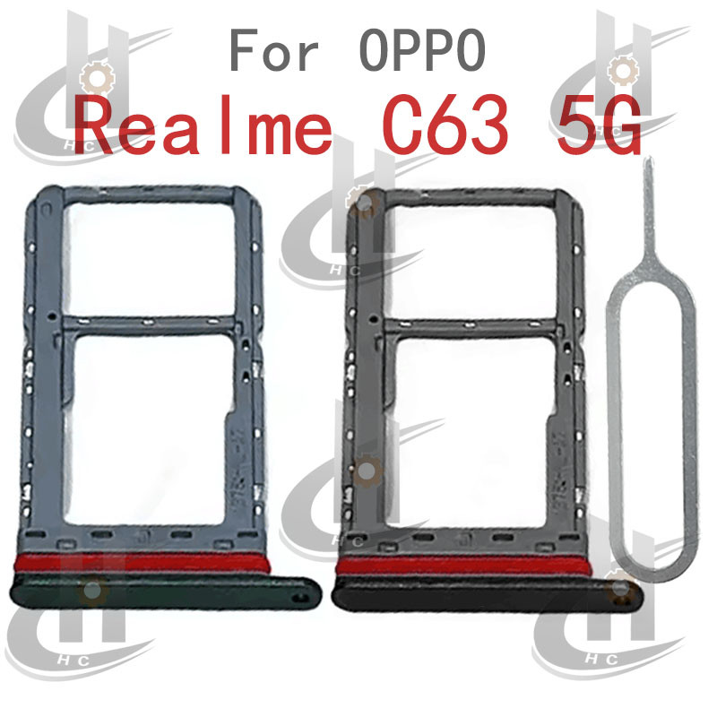 สําหรับ OPPO Realme C63 5G ซิมการ์ดถาดผู้ถือผู้ถือบัตร Reader SD Slot อะแดปเตอร์อะไหล่