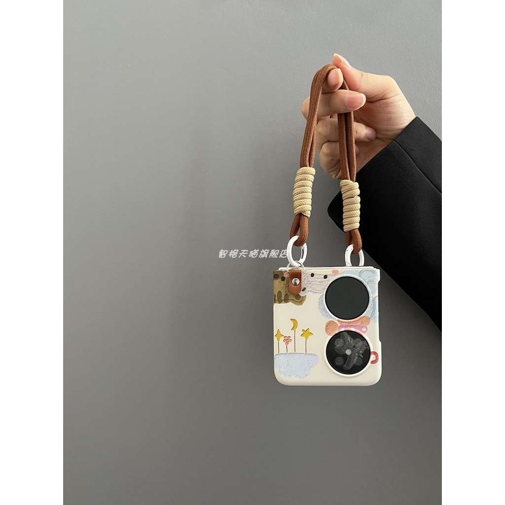 LUSHUO เคสโทรศัพท์สําหรับ Samsung Galaxy Z Flip 7 6 5 4 3 ค้นหา N3 N2 FLIP หมีน่ารัก PC ปกหลังพร้อมจี้โซ่สําหรับ findn2 3 พลิกค้นหา N2 n3 พลิก Z6 Flip5 Flip7 Mix Flip - รูปที่ 6