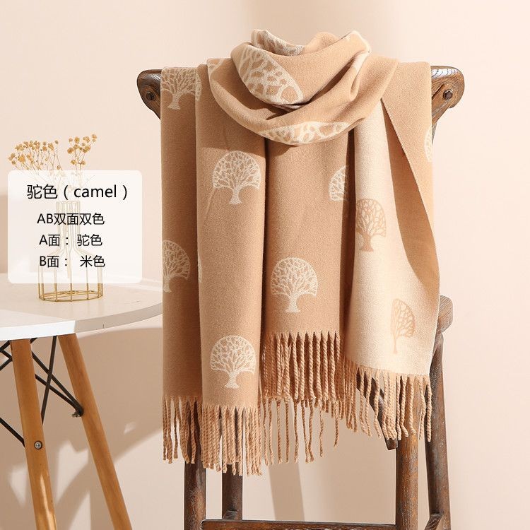 Fgf [92% อัตราการสรรเสริญ] ผ้าพันคอผู้หญิงฤดูหนาวอบอุ่นคอป้องกันเอี๊ยมหนาระดับไฮเอนด์ด้านนอกจับคู่สอ