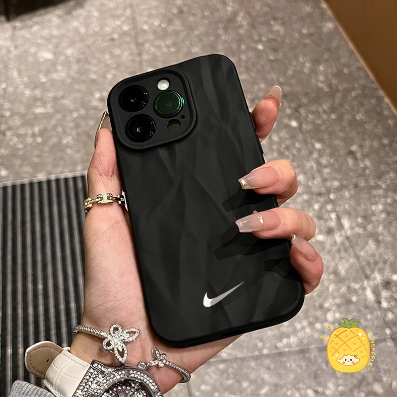 สําหรับ IPhone 16 15 14 13 12 11 Pro Max X XR XS Max 7 8 Plus แฟชั่นสร้างสรรค์ Inverted Hook เคสโทรศัพท์ soft cover