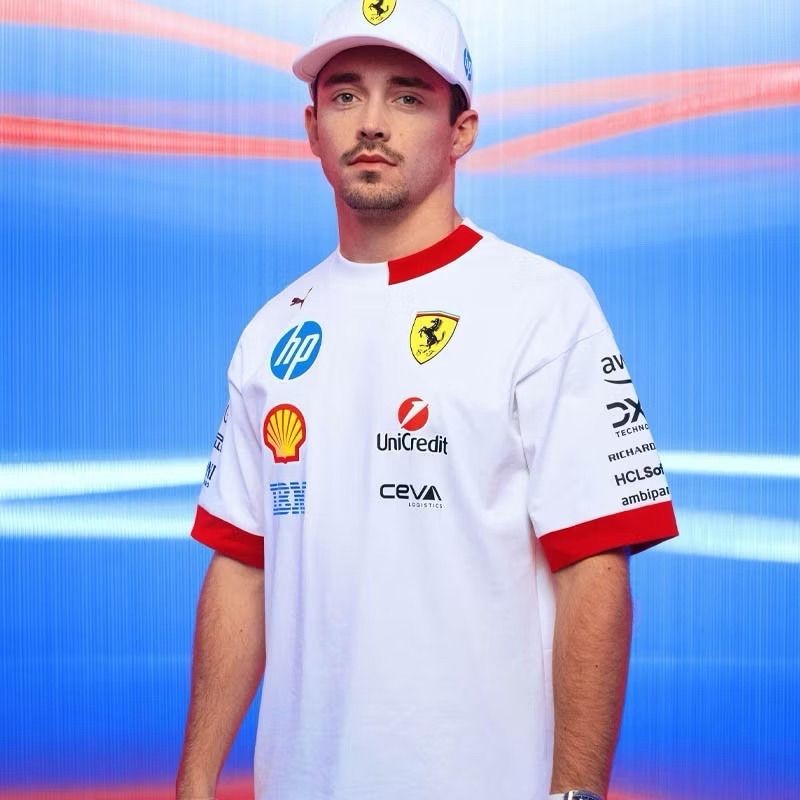 【Ready Stock】 Ferrari F1 T shirt for men and women year xrYR